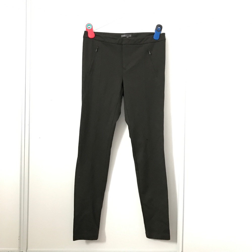 Vince Zip Up Jeggings Khaki - Picture 2 of 10